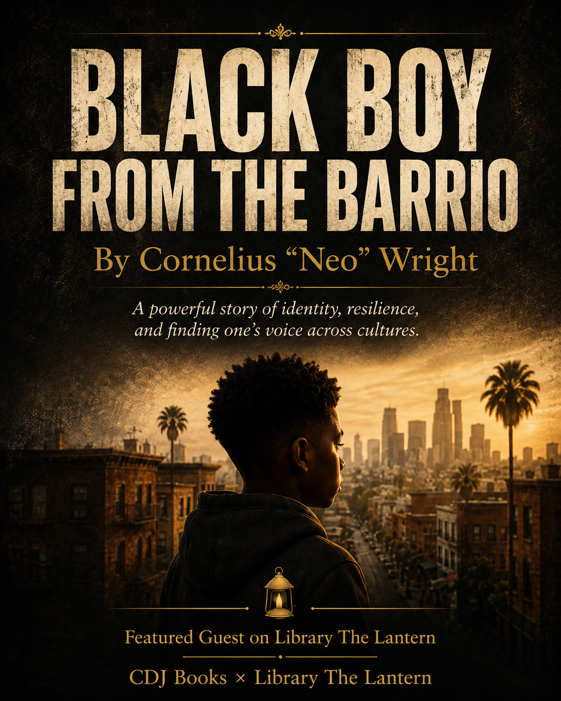 Black Boy from the Barrio by Cornelius Neo Wright featured on Library The Lantern mobile banner